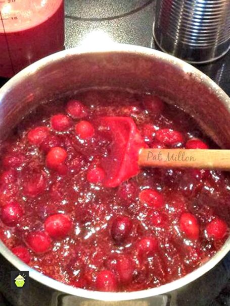 Nanny's Easy Cranberry Sauce. A delicious recipe, quick and easy to make and perfect with turkey, cold cuts, use in cakes etc. Yummy!