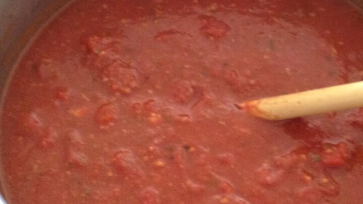 Nannys Spaghetti Sauce and Meatballs H