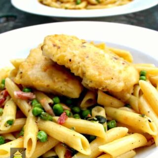 Cod With Bacon Pasta Dinner is a very quick and easy recipe, with great flavour.