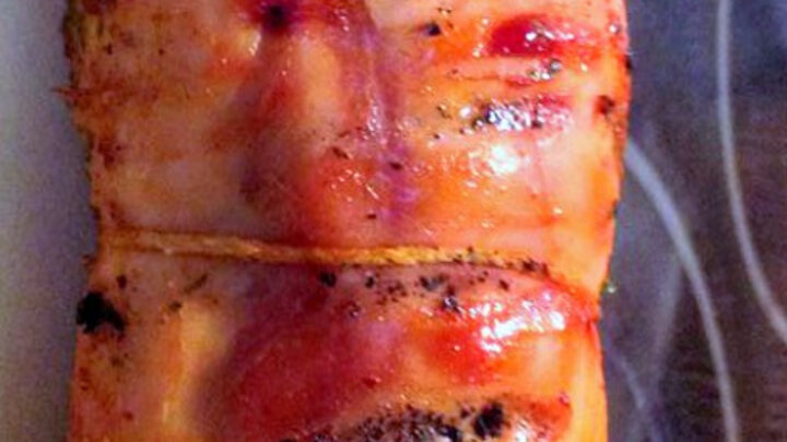 Rolled BBQ Chicken Breast With Bacon and PeppersH1