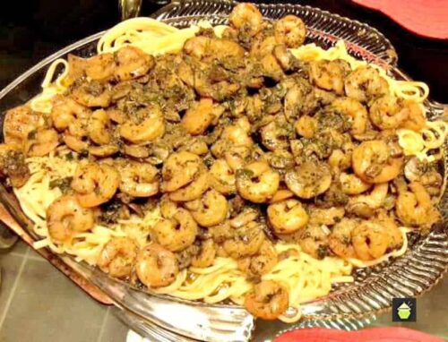 Shrimp Dianne - A wonderful flavored dish, great served as a main on a bed of Angel Hair pasta or as a side with some warm crusty bread!