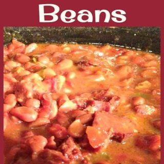Spicy Crock Pot Beans. You can eat this on it's own or add some delicious left over ham in there. Great easy recipe! Goes really well with some cornbread too!