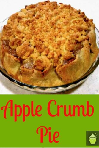 Apple Crumb Pie. Packed full of apples, super easy recipe and so pretty too! This is really good served warm or cold with ice cream or whipped cream.