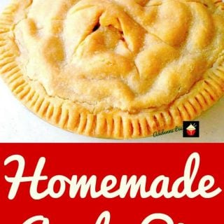 Easy Apple Pie from Scratch. A delicious pie loaded with apples, serve warm or cold, with whipped cream or ice cream. Yummy!