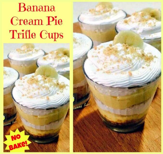 Easy Banana Cream Pie Trifle Cups Lovefoodies
