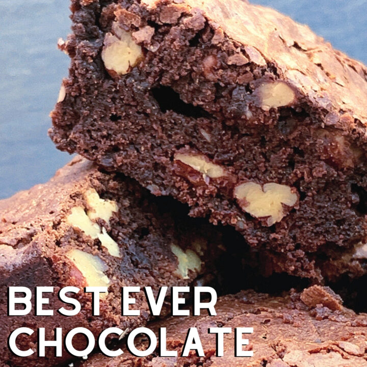 Best Ever Chocolate Brownies Best Ever Chocolate Brownies. Best ever chocolate brownies recipe, easy, fudgy, gooey brownies, made from scratch. These rich in chocolate chewy brownies are delicious served warm with whipped cream.