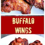 Buffalo Wings With A Blue Cheese Dip. Simply delicious!