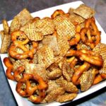 Easy Peasy Caramel Snack Mix. Make a big batch, stores and freezes great too!
