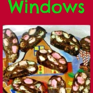 Cathedral Windows! A quick and easy recipe and taste just like fudge! Only 3 simple ingredients needed.