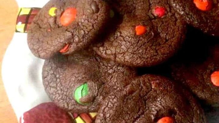 Chocolate Brownie Cookies with MNs PTB