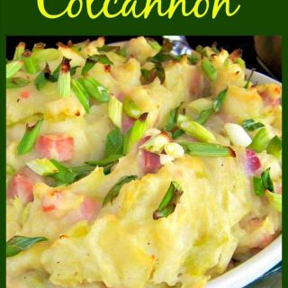 Easy Colcannon with Bacon! This is a delicious, hearty dish, served as a side or a main. Very delicious with the bacon of course!