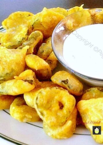 Crispy Fried Pickled Dills - All you have to decide is what your favorite dipping sauce would be! These are light and crispy and of course, absolutely delicious! Always popular with a crowd.