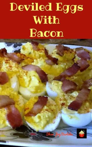 Deviled Eggs With Bacon. A really easy recipe and of course that bacon is fantastic with the egg!