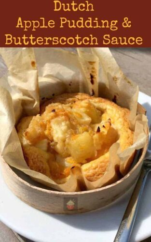 Dutch Apple Pudding with Butterscotch Sauce, this is a delicious dessert, wonderful served warm. Lovely chunks of apple, laced with cinnamon and then served with a drizzle of warm butterscotch sauce. So Yummy!