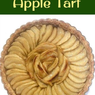 French Apple Tart. This is a wonderful dessert, best served chilled with some whipped cream and a nice cup of tea!