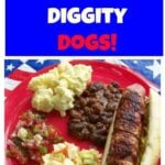 Hot Diggity Dogs! Cheesy filled Bacon Wrapped Hot Dogs... yes, these are always a hit and easy to prepare too!