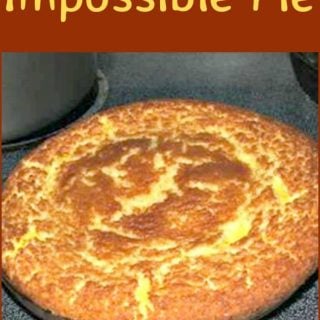 Impossible Pie. A very easy recipe, makes its own crust and tastes like a coconut cream pie!