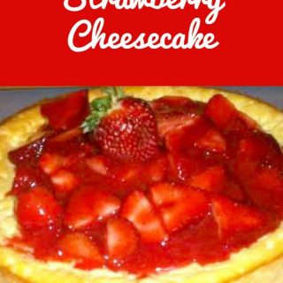 Italian Strawberry Cheesecake. A lovely family recipe just like mama used to make!
