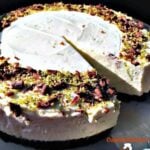 Oh this is good! Chilled Lime and Chocolate Cheesecake. No bake and real easy to make.