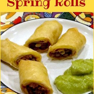 Mexican Spring Rolls - A great side dish or starter and absolutely perfect for parties