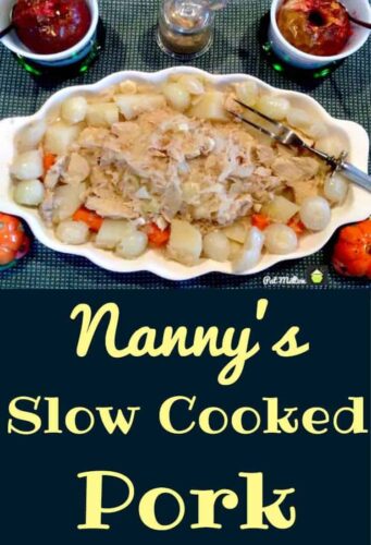 Nanny's Slow Cooked Pork with Sauerkraut. A really easy and delicious family favorite!