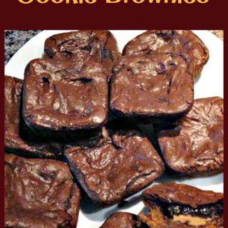Peanut Butter and Cookie Brownies. Soft, chewy and yummy brownies. Easy recipe and always a hit!