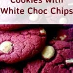 Red Velvet Cookies with White Chocolate Chips, easy recipe and quick to make, and of course delicious too!