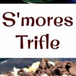 S'mores Trifle - Smore's lovers dream! Delicious chocolate cake, marshmallows and other goodies make this a wonderful dessert!