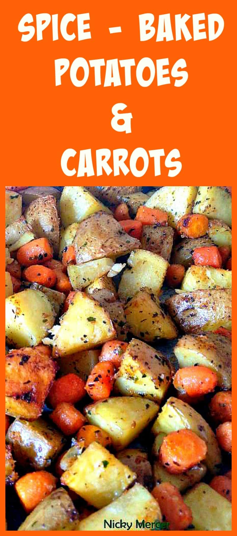 Spiced Oven Baked Potatoes and Baby Carrots Lovefoodies