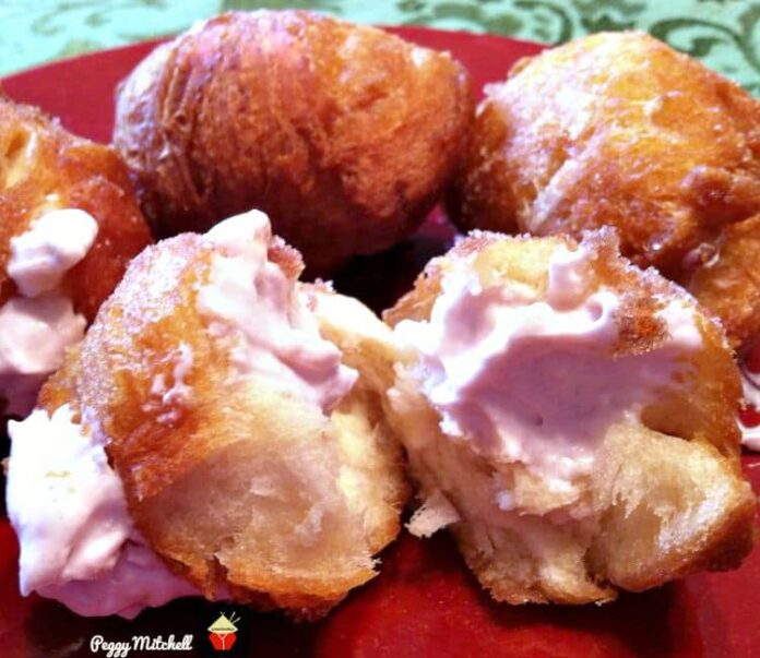 Strawberry and Cream Cheese Donuts Lovefoodies