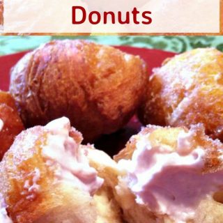 Strawberry and Cream Cheese Donuts are so yummy! Always a hit at parties so be sure to make plenty!