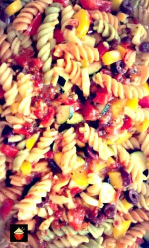 Tri Colour Summer Salad...Great dressing and perfect for BBQ's and those lovely Summer days!