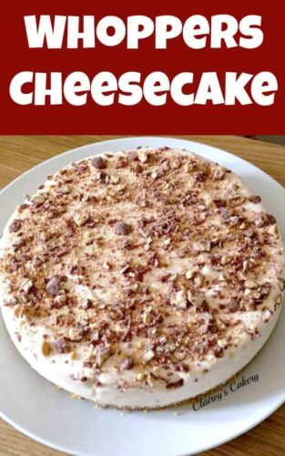 Whoppers Cheesecake is a fabulous No Bake easy cheesecake and yep.. it's bursting with Whoppers and Ovaltine!