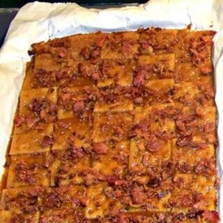 Bacon Crack. A.K.A Bacon Saltine Cracker Candy. If you've never tried this you're missing out!