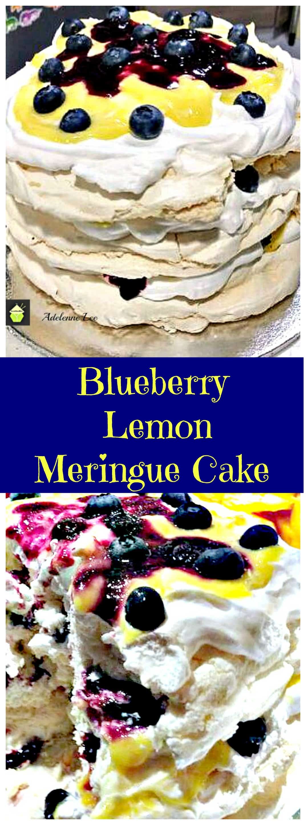 Blueberry and Lemon Meringue Cake Lovefoodies