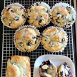 Blueberry Muffins Easy recipe and great served warm with a blob of butter and a lovely cup of tea!