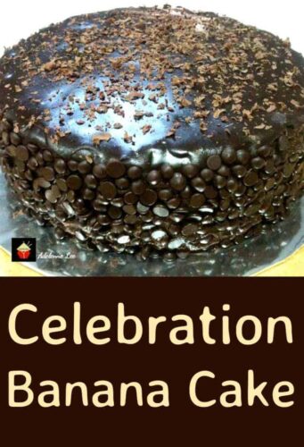 Celebration Banana Cake with Chocolate Mousse and Ganache - A real chocolate lover's dream!