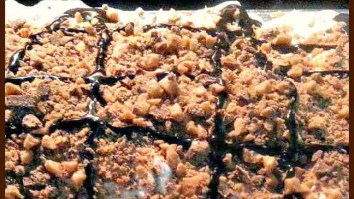 Chocolate Caramel Fudge Sheet Cake 3