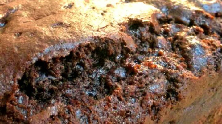 Rich, moist chocolate loaf cake with chocolate chips & cocoa for a delicious, decadent cake. Easy, simple recipe, great for breakfast, snacks, afternoon tea