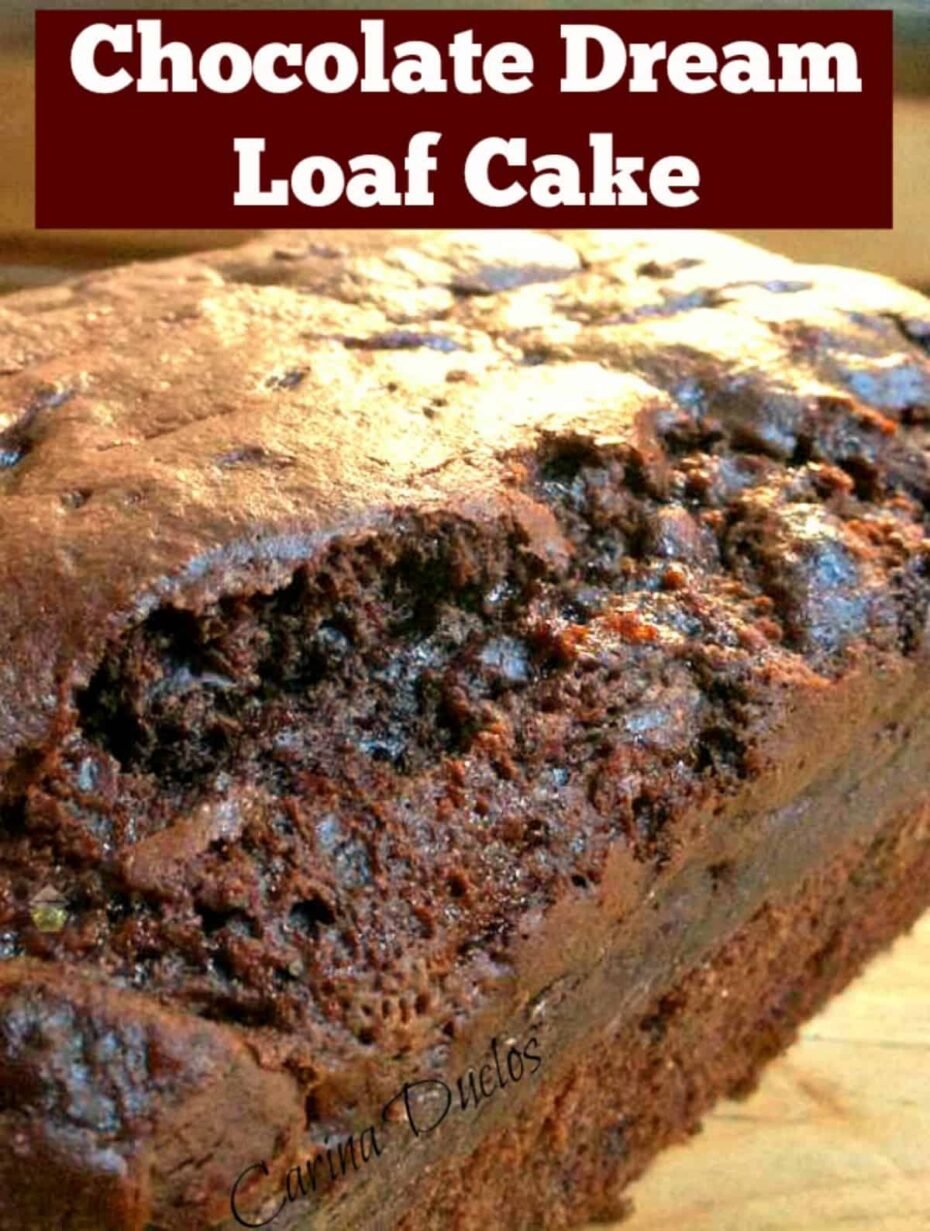 Easy Chocolate Dream Loaf Cake 5 Rich, moist chocolate loaf cake with chocolate chips & cocoa for a delicious, decadent cake. Easy, simple recipe, great for breakfast, snacks, afternoon tea