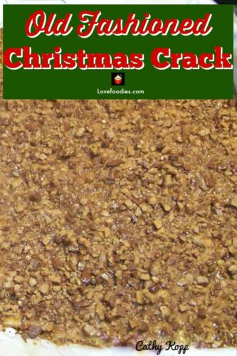 Christmas Crack. If you've never tried this you're missing out! Really easy recipe and always a hit at home! | Lovefoodies.com