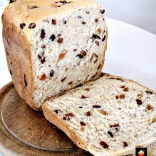 Cinnamon Raisin Bread. A nice easy bread to make, using your bread maker or oven. Delicious toasted and served warm with some butter. This is also great to make French Toast, YUMMY!