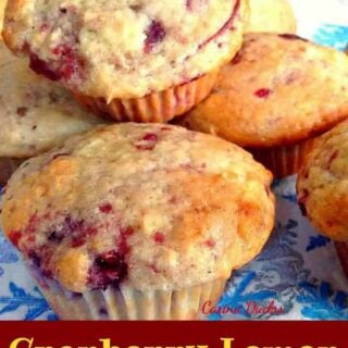 Cranberry Lemon Muffins...... Incredibly easy recipe and of course very tasty!