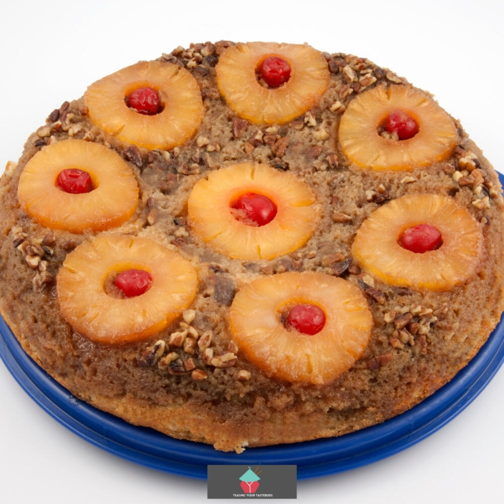 Crockpot Pecan Pineapple Upside Down Cake Lovefoodies