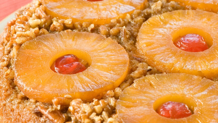 Crock Pot Pecan Pineapple Upside Down CakeH