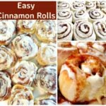 Easy Cinnamon Rolls. A deliciously sweet, soft sticky bun with a great vanilla glaze. These are so delicious warm from the oven with some maple syrup poured over too!