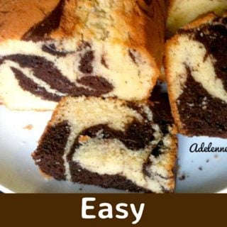 Easy Marble Cake with a fabulous chocolate frosting. Perfect for a party or simply to have on your own with a cup of tea!
