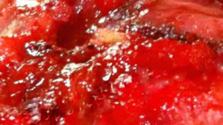 Easy Strawberry Upside Down Cake PTL