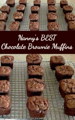 Nanny's Best Chocolate Brownie Muffins are simply yummy! It's an easy recipe and perfect for chocolate lovers! Freezer friendly too!