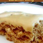 Oatmeal Cake With Caramel Icing A wonderful fluffy, moist cake with a great taste!